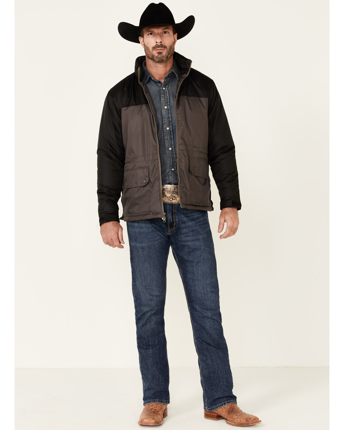 Image #2 - Outback Trading Co Men's Jericho Jacket, Charcoal, hi-res
