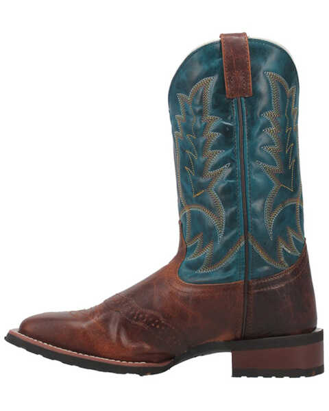 Laredo Men's Two-Tone Saddle Vamp Western Boot - Square Toe, Rust Copper, hi-res
