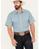 Image #1 - Wrangler Men's Wrinkle Resist Plaid Print Short Sleeve Pearl Snap Western Shirt, , hi-res