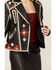 Image #4 - Double D Ranch Women's Chilli Pantine Studded Southwestern Leather Jacket, , hi-res