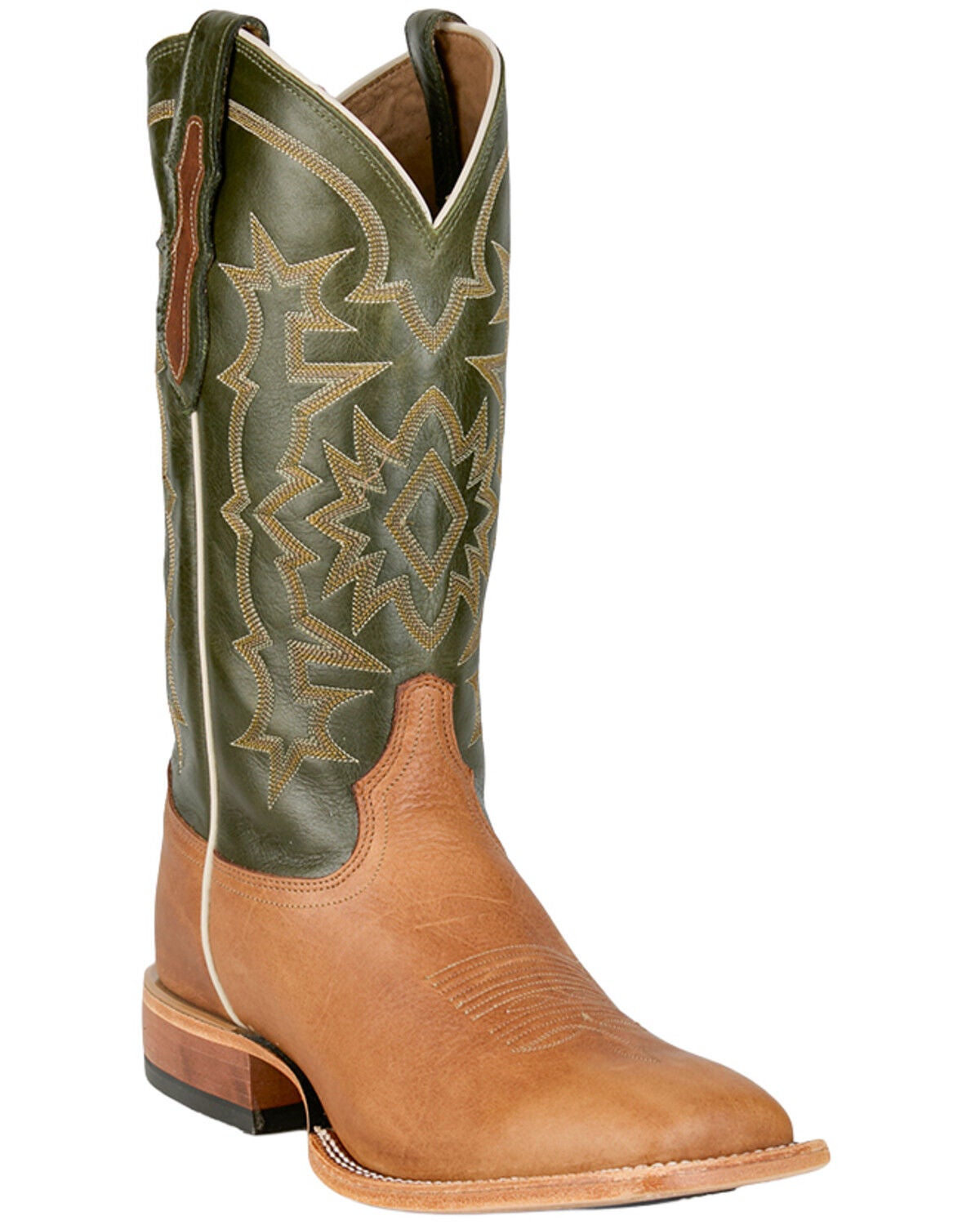 Tony Lama Men's Samuel Tall Western Boots - Broad Square Toe, Tan, hi-res