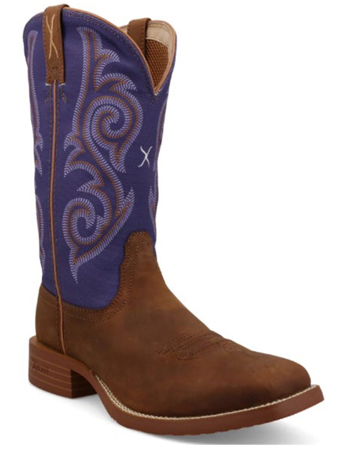 Twisted X Women's 11" Tech X&trade; Performance Western Boots - Broad Square Toe, Brown, hi-res