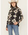 Image #1 - Ariat Women's Southwestern Print Softshell Jacket, Grey, hi-res