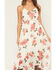 Image #3 - Patrons of Peace Women's Floral Print Sleeveless High-Low Dress, Cream, hi-res