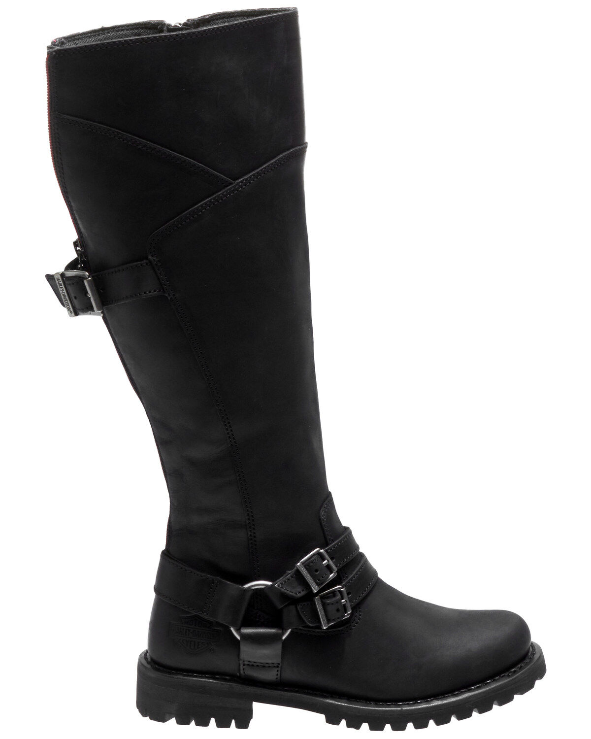 Image #2 - Harley Davidson Women's Lomita Moto Boots - Round Toe, , hi-res