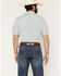Image #4 - Gibson Trading Co Men's Sierra Diamond Geo Print Short Sleeve Button-Down Western Shirt, Ivory, hi-res