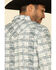 Image #5 - Moonshine Spirit Men's Wash Out Plaid Long Sleeve Western Shirt, Blue, hi-res