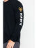 Image #4 - Hawx Men's Logo Crew Long Sleeve Work T-Shirt, Black, hi-res