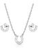 Image #2 - Montana Silversmiths Women's Delicate Glamour Horseshoe Jewelry Set - 2 Piece, Silver, hi-res