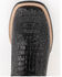 Image #5 - Ferrini Men's Caiman Crocodile Print Western Boots, Black, hi-res