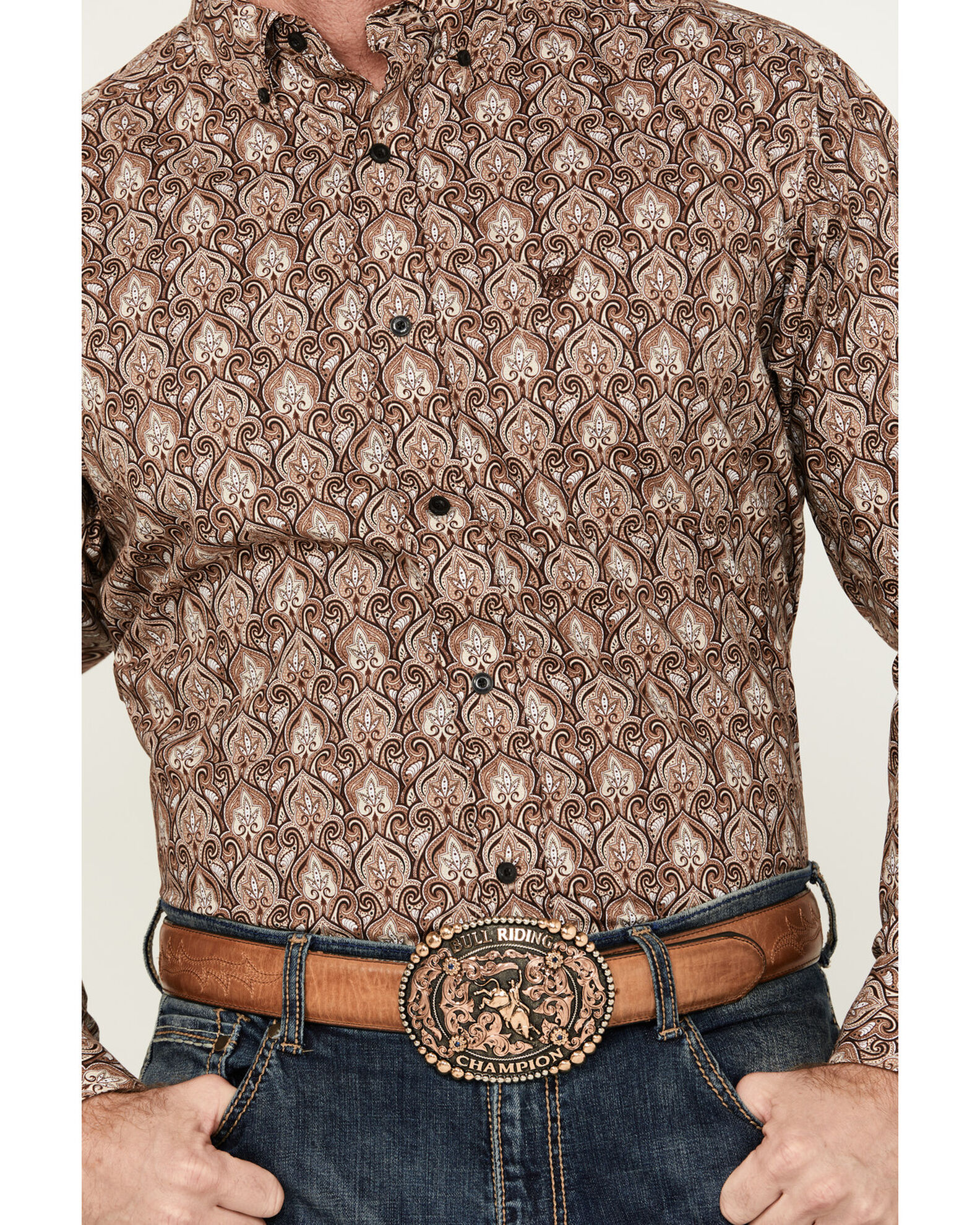 Ariat Men s Boot Barn Exclusive Sweeney Paisley Esque Print Long
