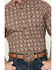 Image #3 - Ariat Men's Boot Barn Exclusive Sweeney Paisley-Esque Print Long Sleeve Button-Down Western Shirt, Brown, hi-res