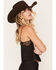 Image #3 - White Crow Women's Sleeveless Satin Lace Cami, Black, hi-res