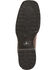 Image #4 - Double H Men's Croc Print Roper Work Boots - Steel Toe, Brown, hi-res