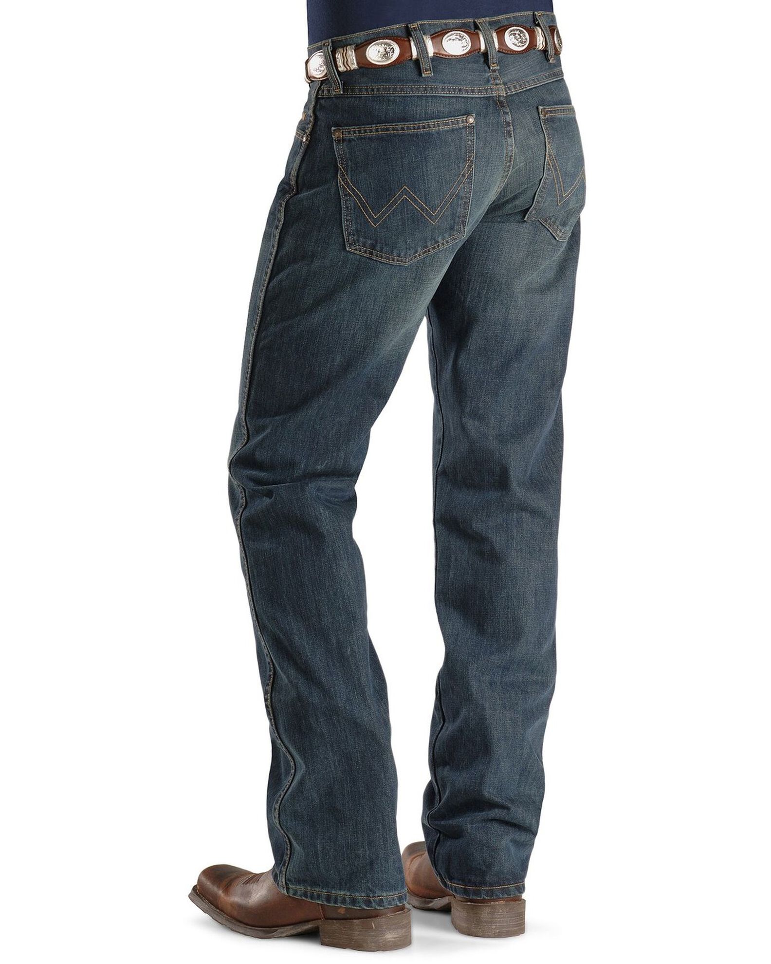 Wrangler Men's Retro Dark Wash Slim Bootcut Jeans