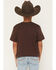 Image #4 - Cody James Boys' USA Steerhead Short Sleeve Graphic T-Shirt, Dark Brown, hi-res