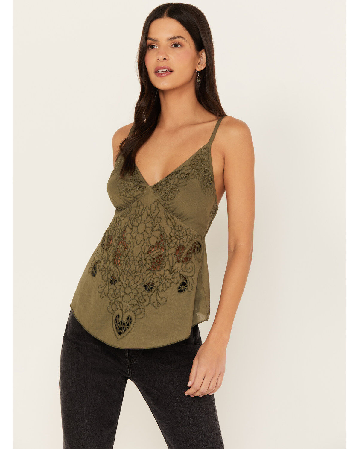 Image #1 - Shyanne Women's Hanky Hem Halter Top, , hi-res
