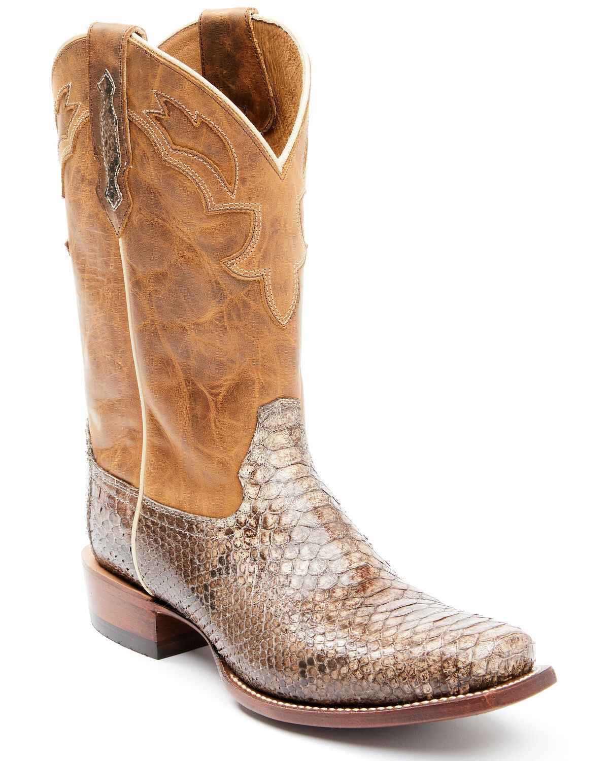 wide width snakeskin boots