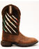 Shyanne Women's Xero Gravity Lite Mexican Flag Western Performance Boots - Broad Square Toe, Brown, hi-res