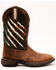 RANK 45 Women's Xero Gravity Lite Mexican Flag Western Performance Boots - Broad Square Toe, Brown, hi-res