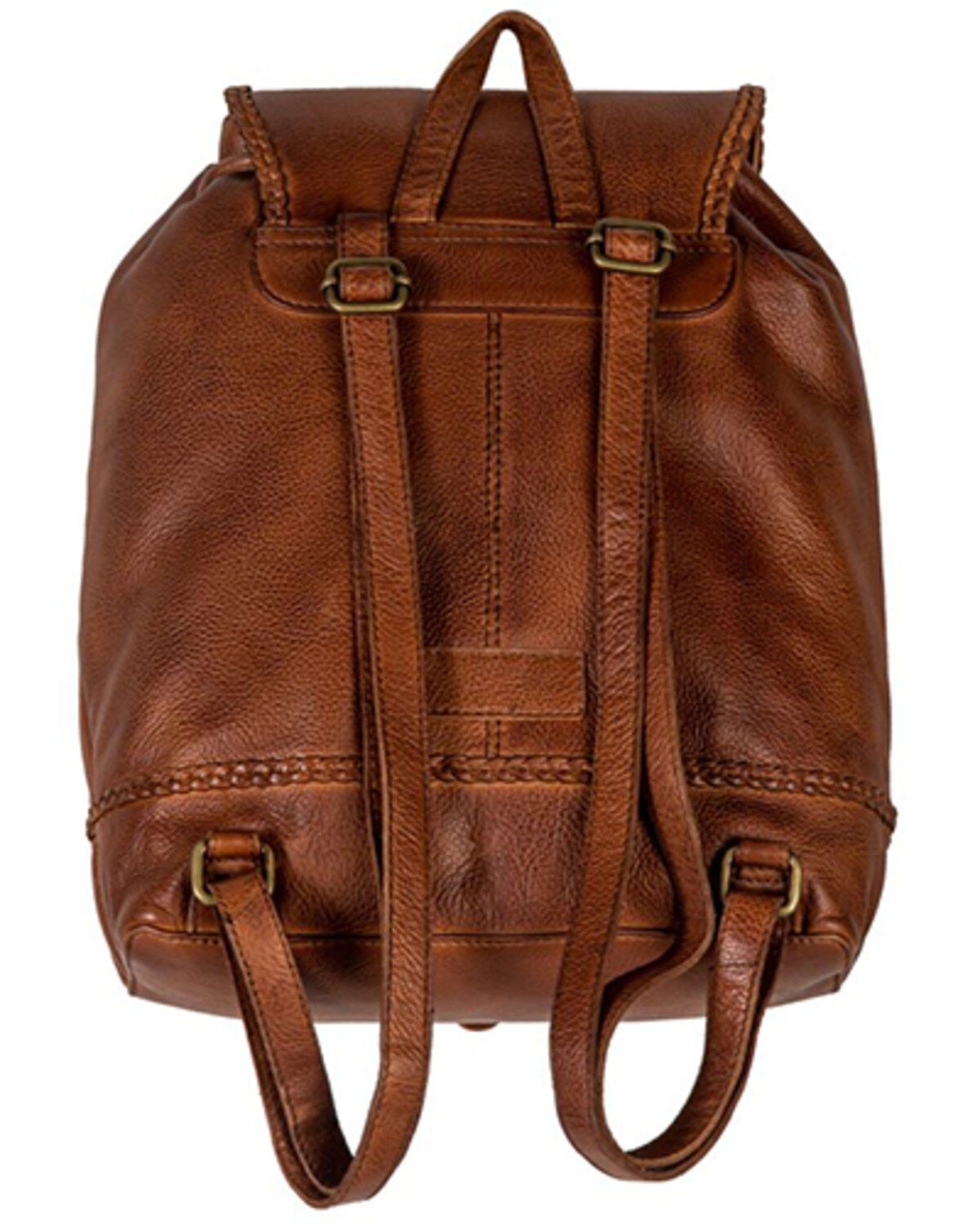 Image #4 - Myra Bag Women's Lobeth Leather Hairon Backpack, Brown, hi-res