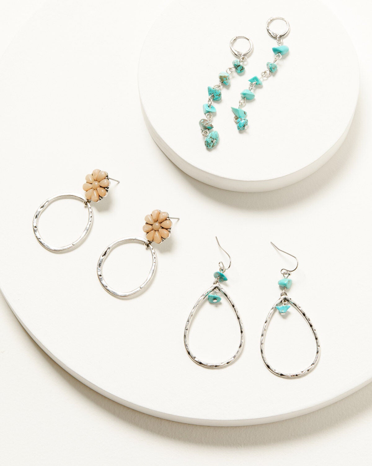 Shyanne Women's Drop Earring Set - 3 Piece, Natural, hi-res