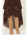 Image #2 - Shyanne Women's Mae High-Low Lace Midi Skirt, Cognac, hi-res