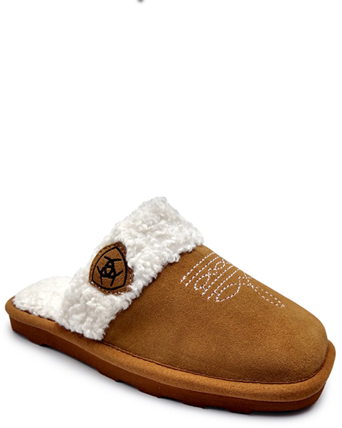 Ariat Girls' Jackie Square Toe Slippers, Chestnut, hi-res
