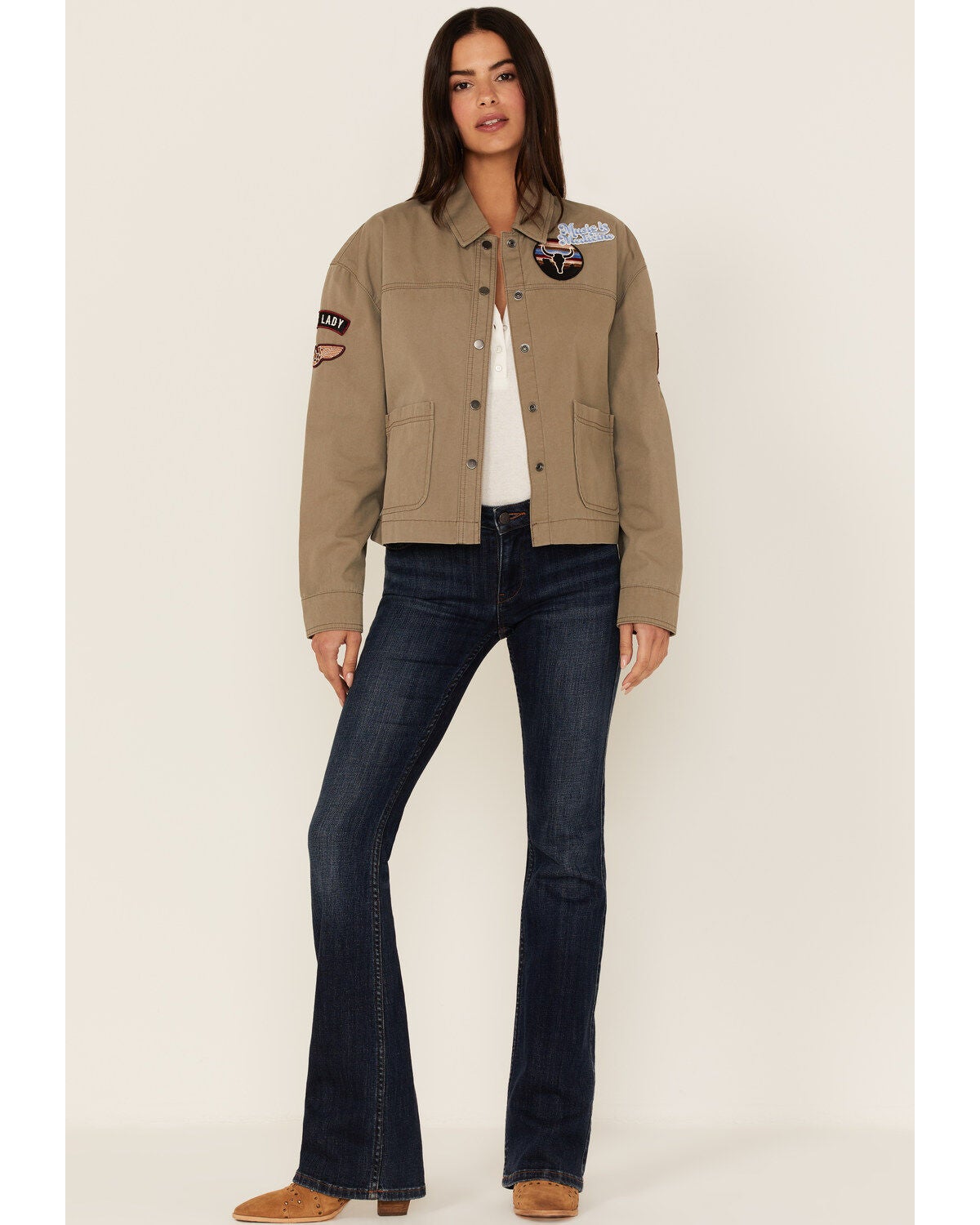 Image #2 - Idyllwind Women's Falls Creek Patch Shacket, , hi-res