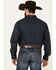 Cinch Men's Geo Print Long Sleeve Button Down Western Shirt, Navy, hi-res