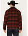 Image #4 - Cody James Men's Gainville Plaid Print Wool Jacket, Dark Red, hi-res