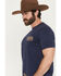 Image #3 - Pendleton Men's Vintage Logo Heavyweight Short Sleeve Graphic T-Shirt, Navy, hi-res