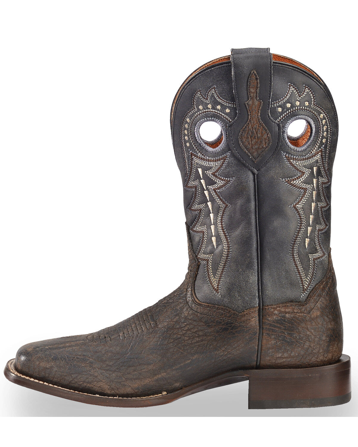 Image #3 - Dan Post Men's Badlands Distressed Leather Cowboy Boots - Square Toe , , hi-res