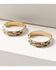 Image #2 - Lainey Wilson Women's Beaded Hoop Earrings, Gold, hi-res