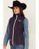 Image #2 - Cowgirl Hardware Women's Filigree Embroidered Emblem Softshell Vest, , hi-res