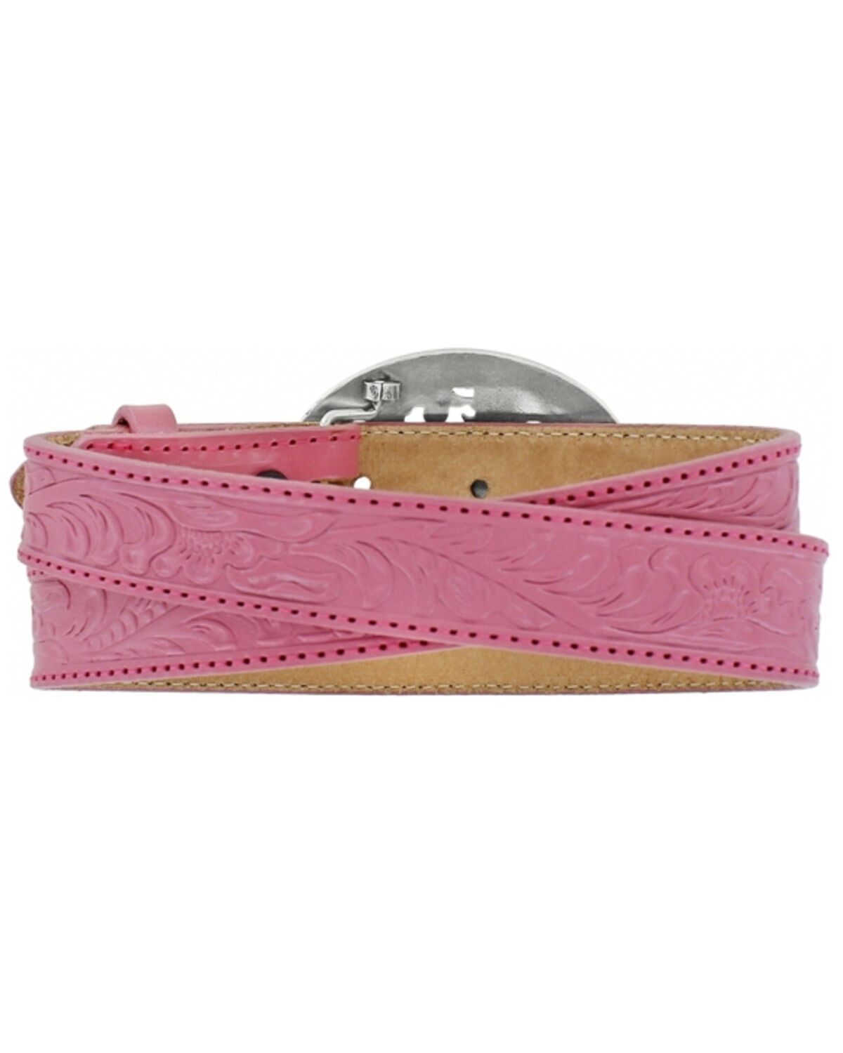Image #2 - Justin Girls' Pink Lil Beauty Belt, Pink, hi-res