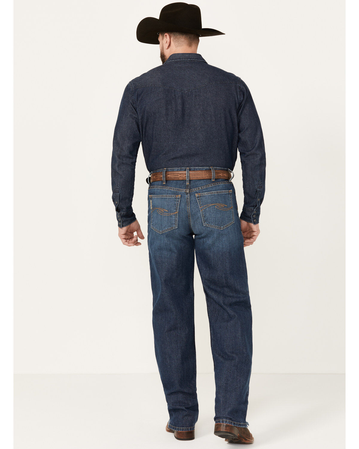 Cinch Men's Fastback Stonewash Original Loose Taper Rigid Denim Jeans