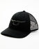 Image #1 - RopeSmart Men's Steerhead Logo Mesh-Back Ball Cap, Black, hi-res