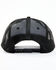 Hawx Men's Black Flag Hectagon Logo Patch Mesh-Back Ball Cap , Black, hi-res