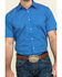 Image #4 - Gibson Men's Combover Geo Print Short Sleeve Western Shirt, Royal Blue, hi-res