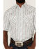 Image #3 - Rough Stock By Panhandle Men's Southwestern Stripe Short Sleeve Pearl Snap Western Shirt, Turquoise, hi-res