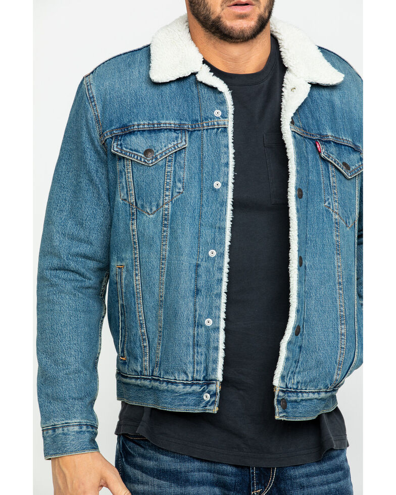 levi denim sherpa