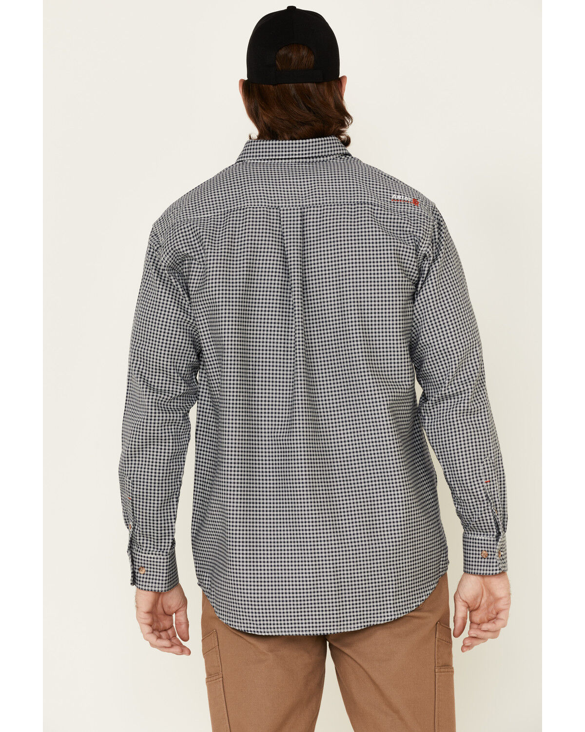 Ariat Men's FR Plaid Print Long Sleeves Button-Down Work Shirt