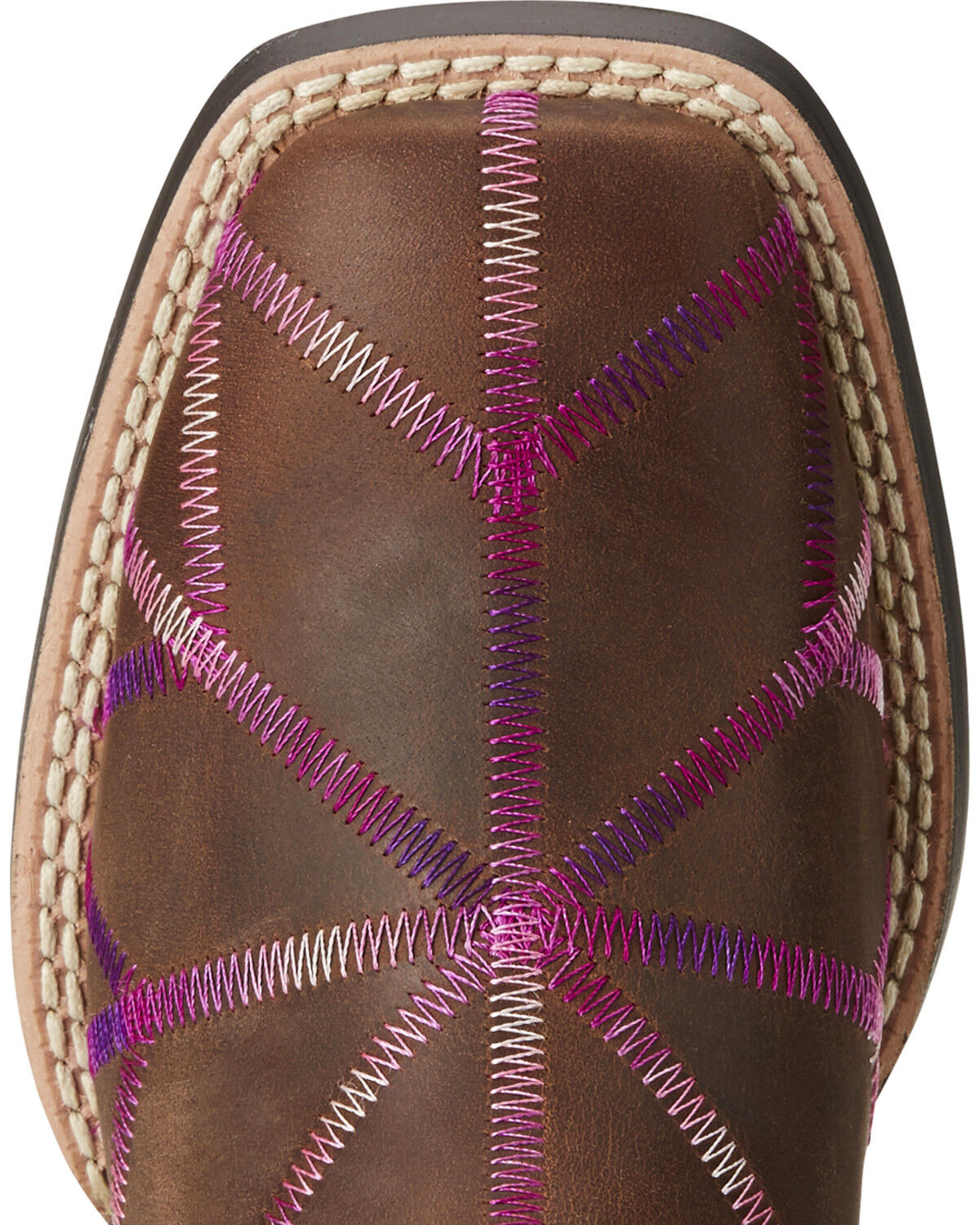 Image #4 - Ariat Girls' Twisted Tycoon Stitched Cowgirl Boots - Square Toe, , hi-res