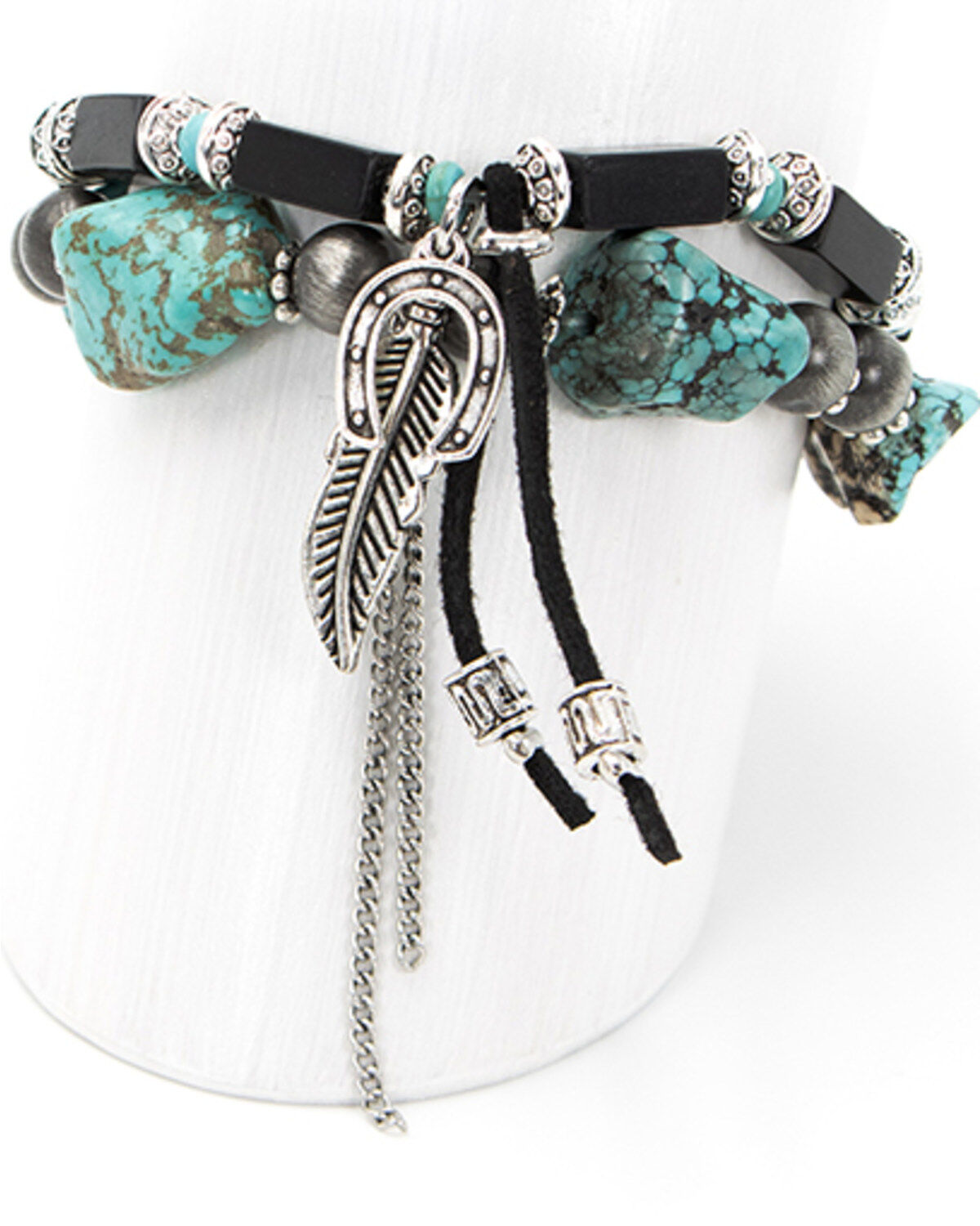 Image #1 - Cowgirl Confetti Women's Ranch Days Bracelet, Turquoise, hi-res