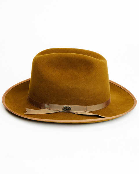 Justin Men's 6X Statesman Bent Rail Fur Felt Western Hat, Pecan, hi-res