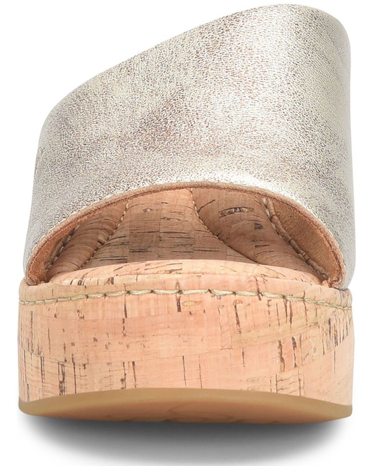 Image #6 - Born Women's Shilo Metallic Wedge Sandals, Brass, hi-res