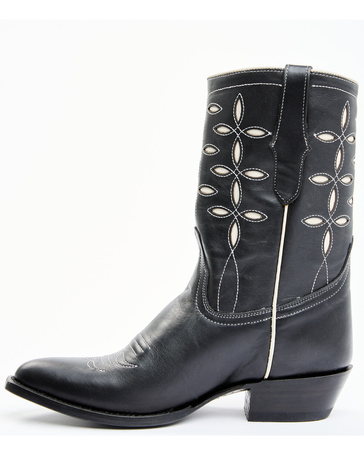 Image #3 - Planet Cowboy Women's Pee-Wee Pair-A-Dice Leather Western Boot - Snip Toe, Black, hi-res
