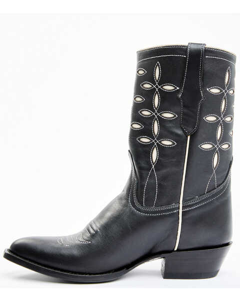 Planet Cowboy Women's Pee-Wee Pair-A-Dice Leather Western Boot - Snip Toe , Black, hi-res