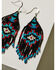 Image #2 - Idyllwind Women's Amarillo Antique Silver Seed Bead Fringe Earrings, Silver, hi-res